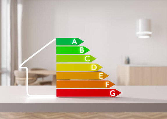 Edificio residenziale durante lavori di riqualificazione energetica green