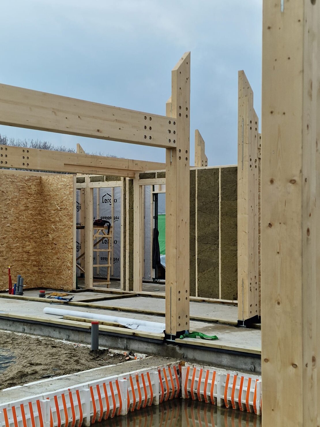 Casa in legno realizzata con criteri di bioedilizia