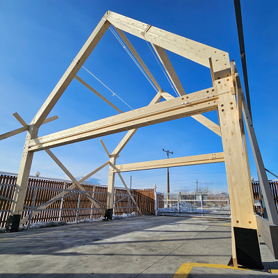 Sopraelevazione in legno su edificio esistente